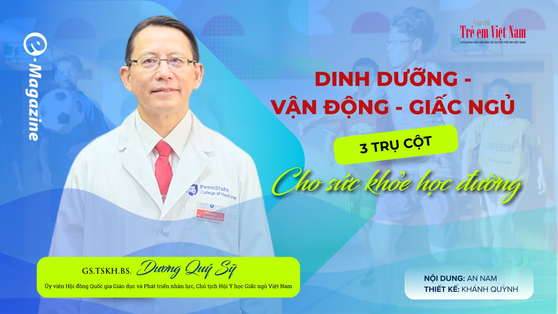 GS.TSKH.BS. Dương Quý Sỹ: Đầu tư dinh dưỡng học đường là đầu tư cho tầm vóc, trí tuệ và nguồn nhân lực tương lai
