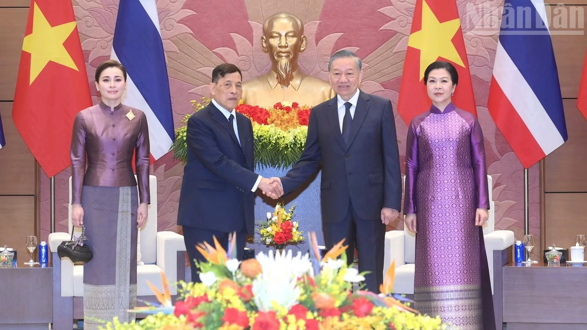 [Ảnh] Tổng Bí thư, Chủ tịch nước Tô Lâm hội đàm với Nhà vua Thái Lan Maha Vajiralongkorn Phra Vajiraklaochaoyuhua