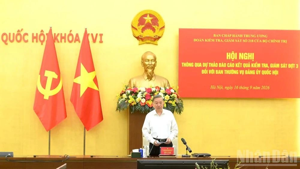 Thông qua kết quả kiểm tra, giám sát đối với Ban Thường vụ Đảng ủy Quốc hội