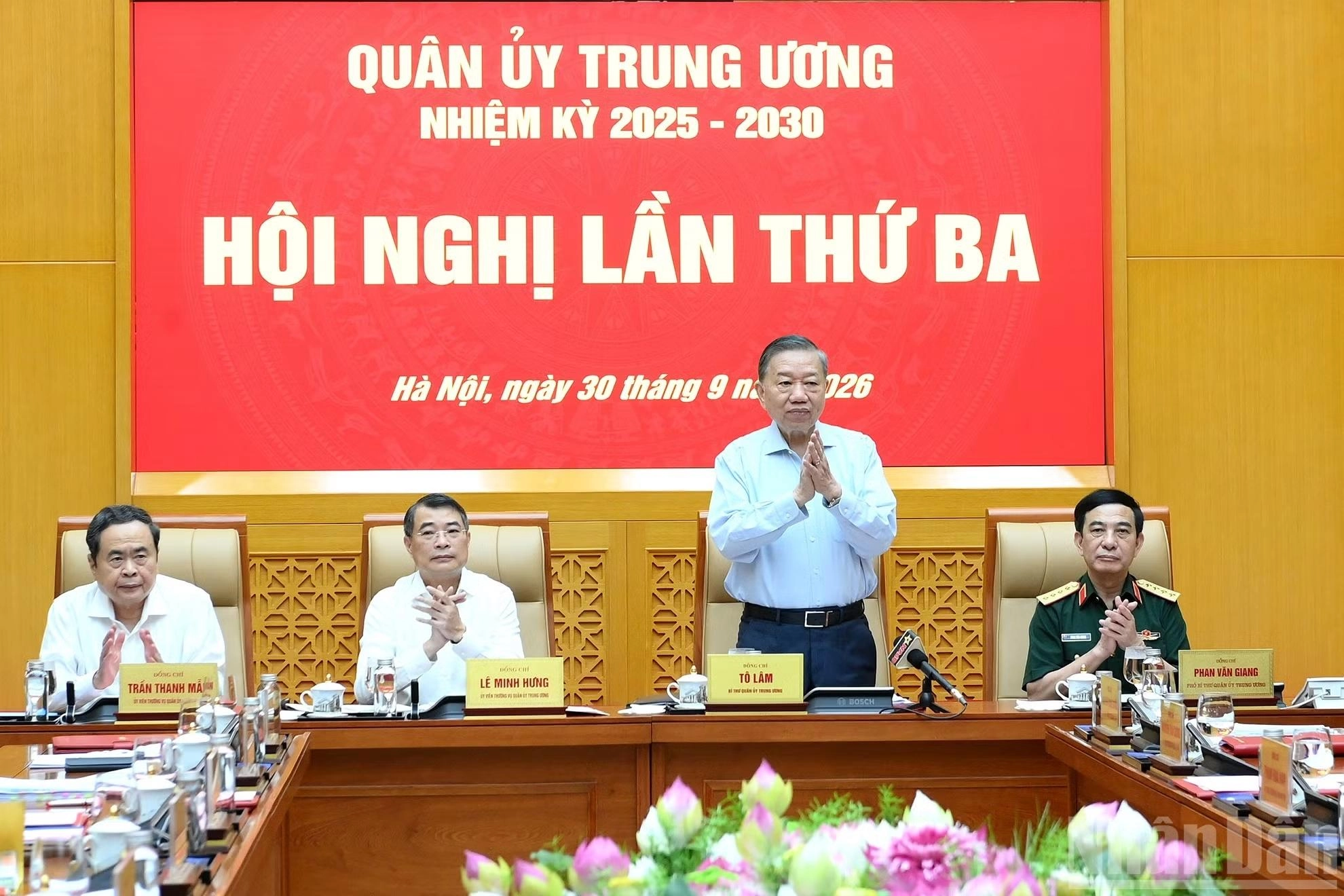 [Ảnh] Tổng Bí thư, Chủ tịch nước Tô Lâm chủ trì Hội nghị Quân ủy Trung ương lần thứ ba