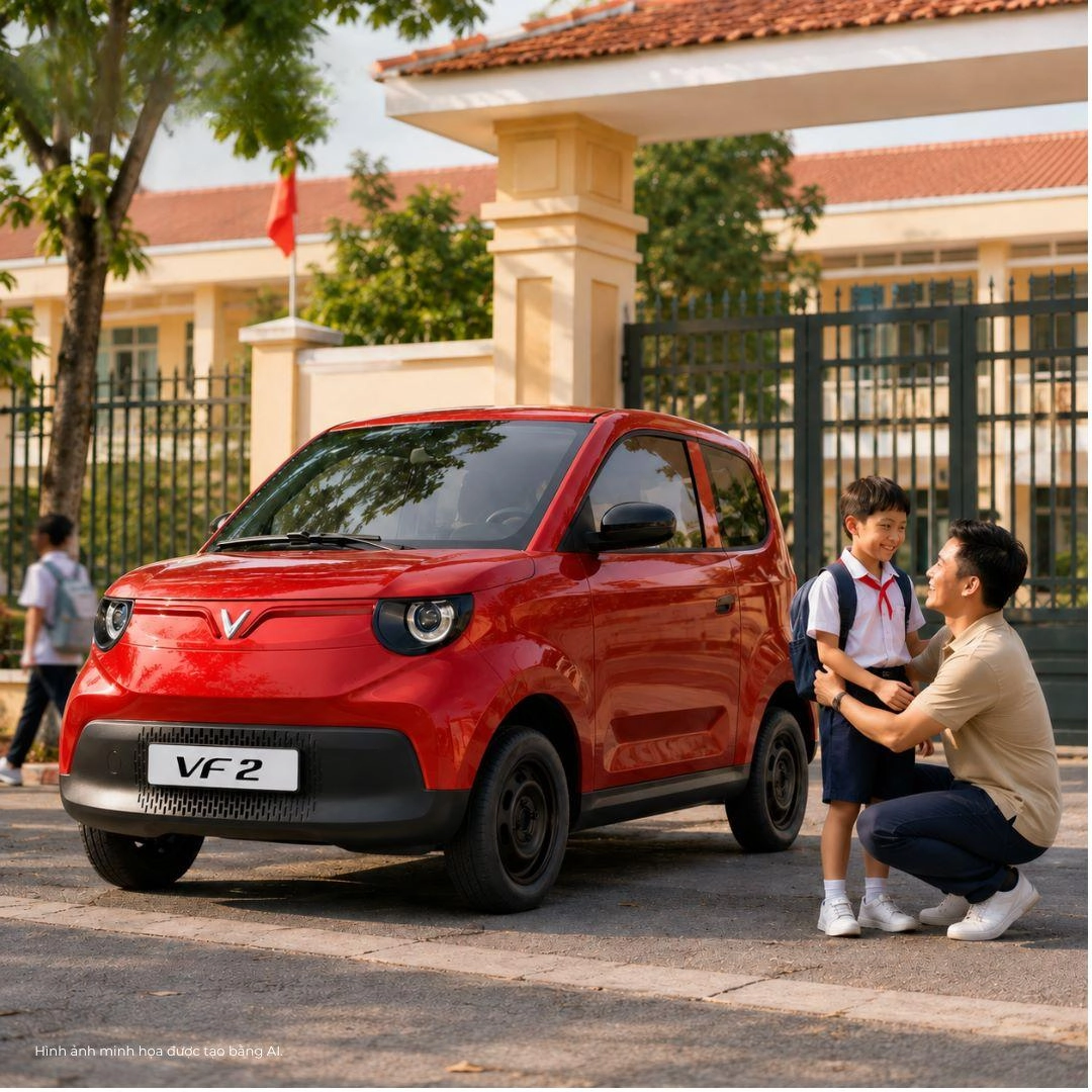 Gia đình Việt chọn VF 2: Cả nhà đi chung, lên đời ô tô vẫn tiết kiệm tiền năng lượng