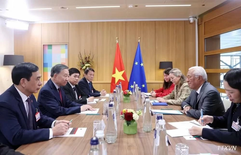 Tổng Bí thư, Chủ tịch nước Tô Lâm hội đàm với Chủ tịch Hội đồng châu Âu António Costa