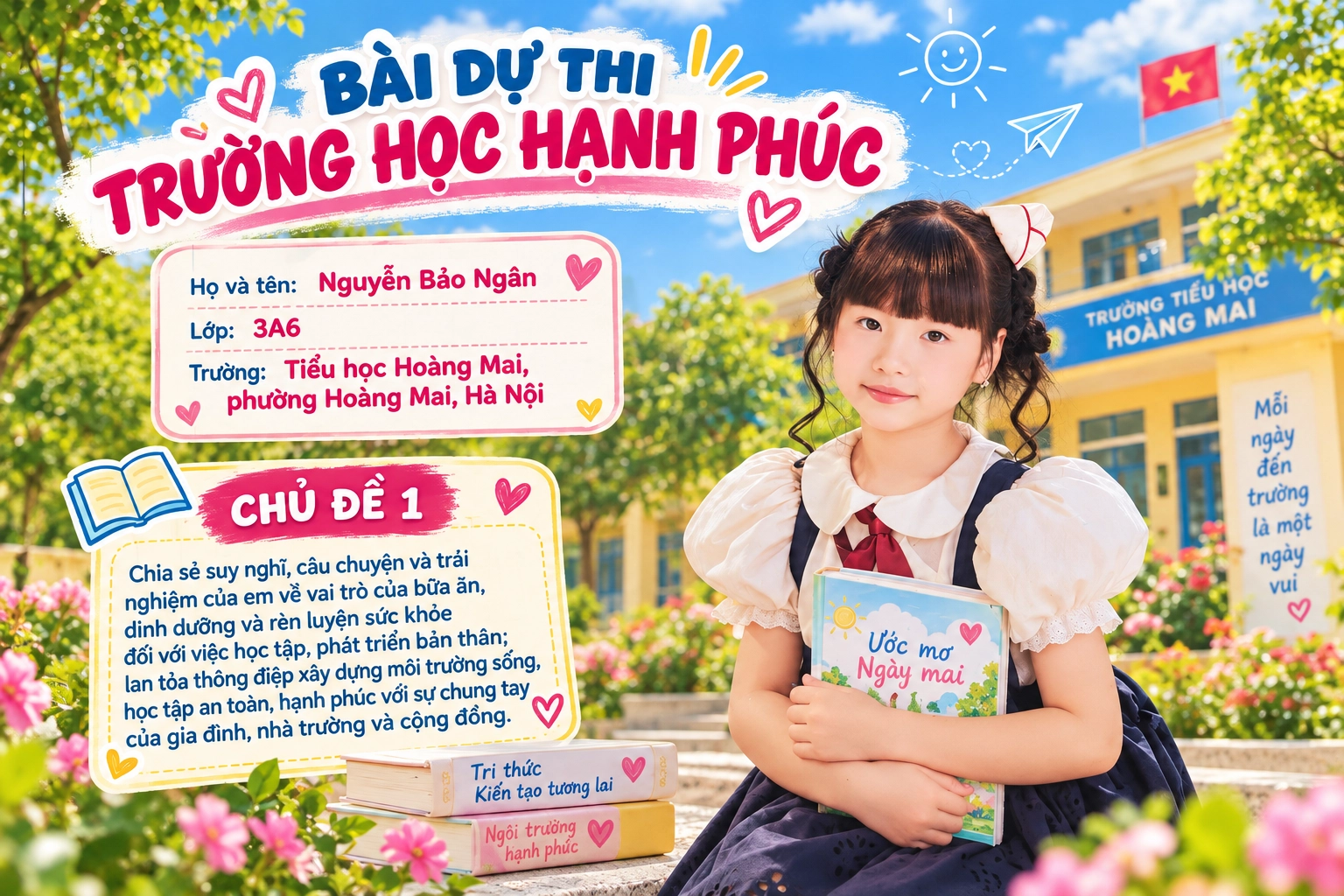 “Chiếc đĩa cầu vồng” giúp cô bé lớp 3 bỏ thói kén ăn