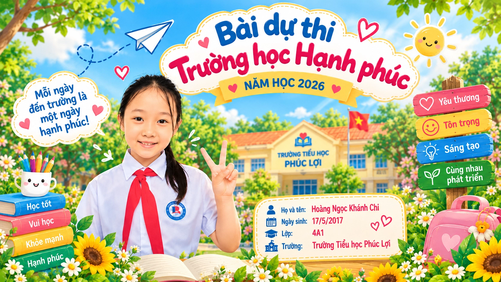 Mỗi ngày đến trường là một ngày hạnh phúc
