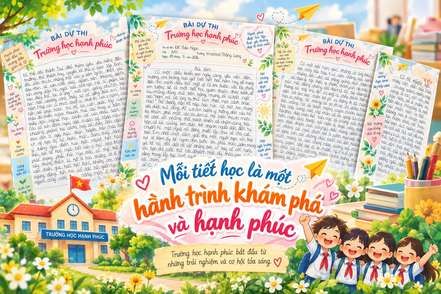Mỗi tiết học là một hành trình khám phá và hạnh phúc