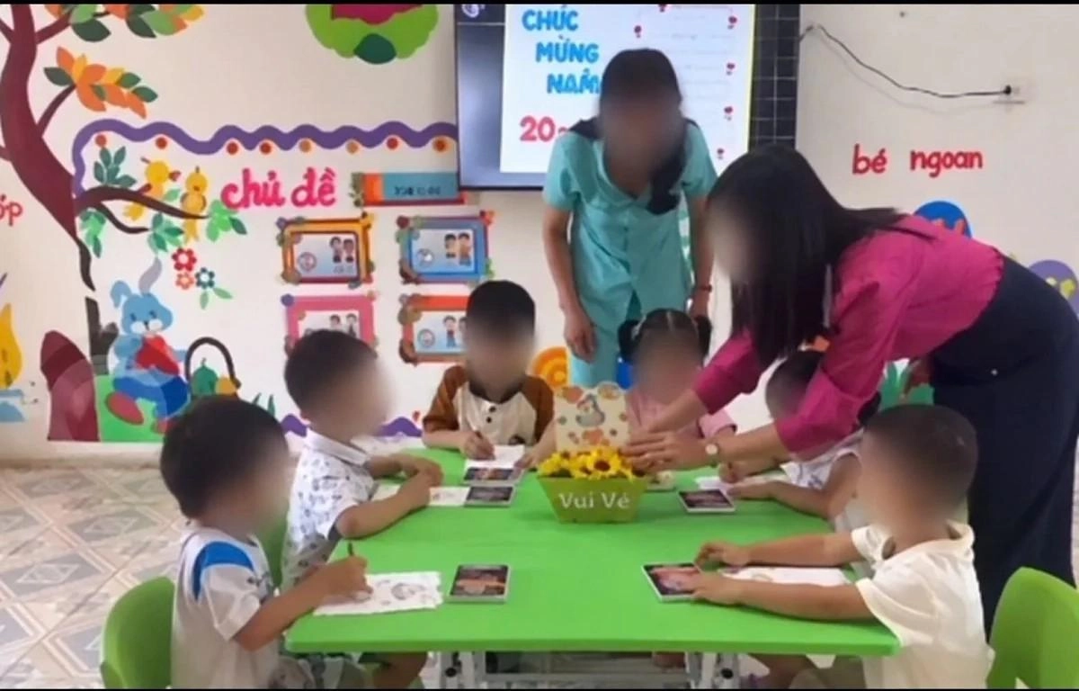 Thanh Hóa: Đình chỉ công tác 2 giáo viên tát học sinh 3 tuổi