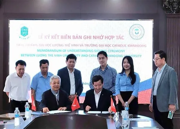 Trường Đại học Lương Thế Vinh hợp tác với Trường đại học Catholic KwangDong Hàn Quốc