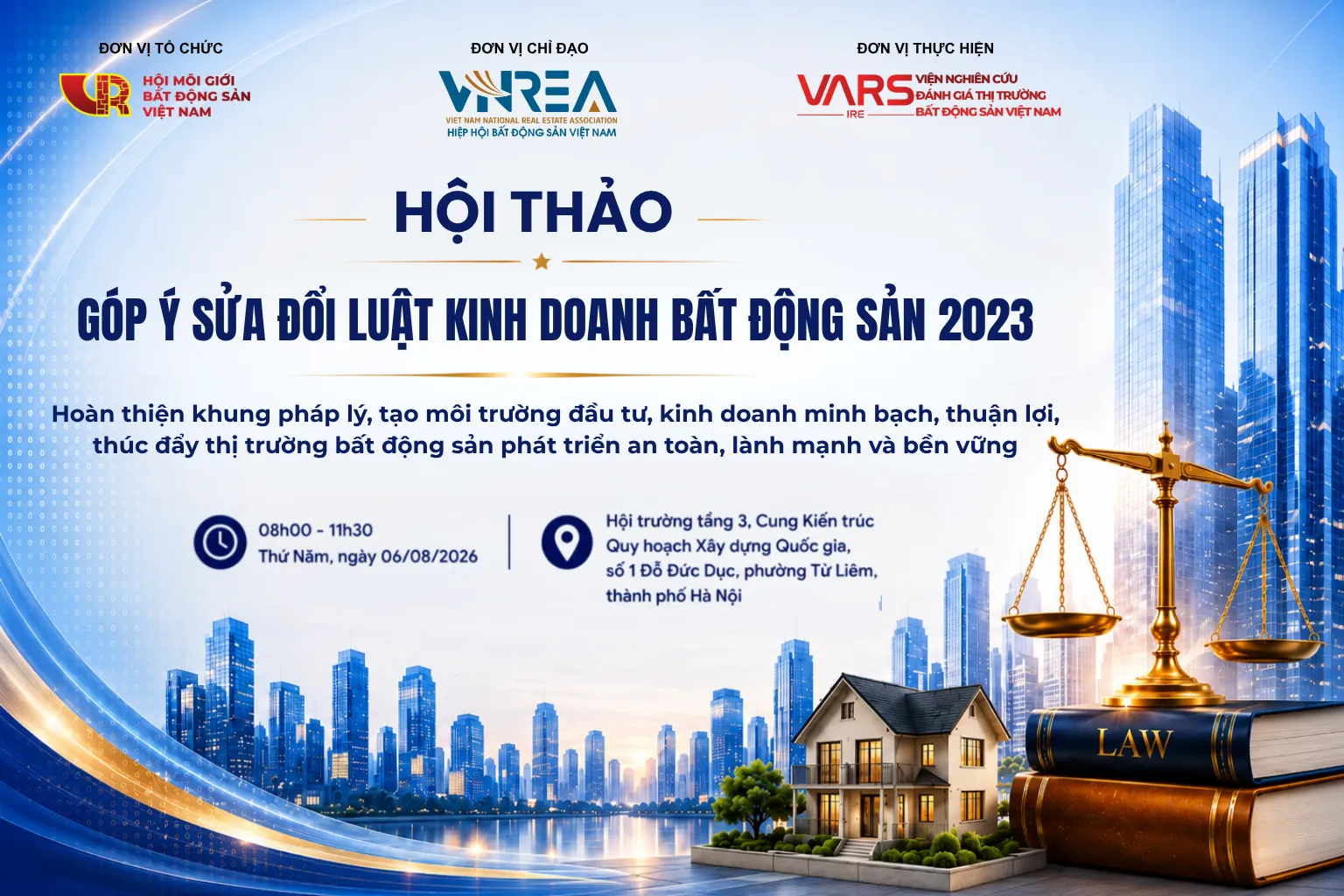 HỘI THẢO GÓP Ý SỬA ĐỔI LUẬT KINH DOANH BẤT ĐỘNG SẢN 2023