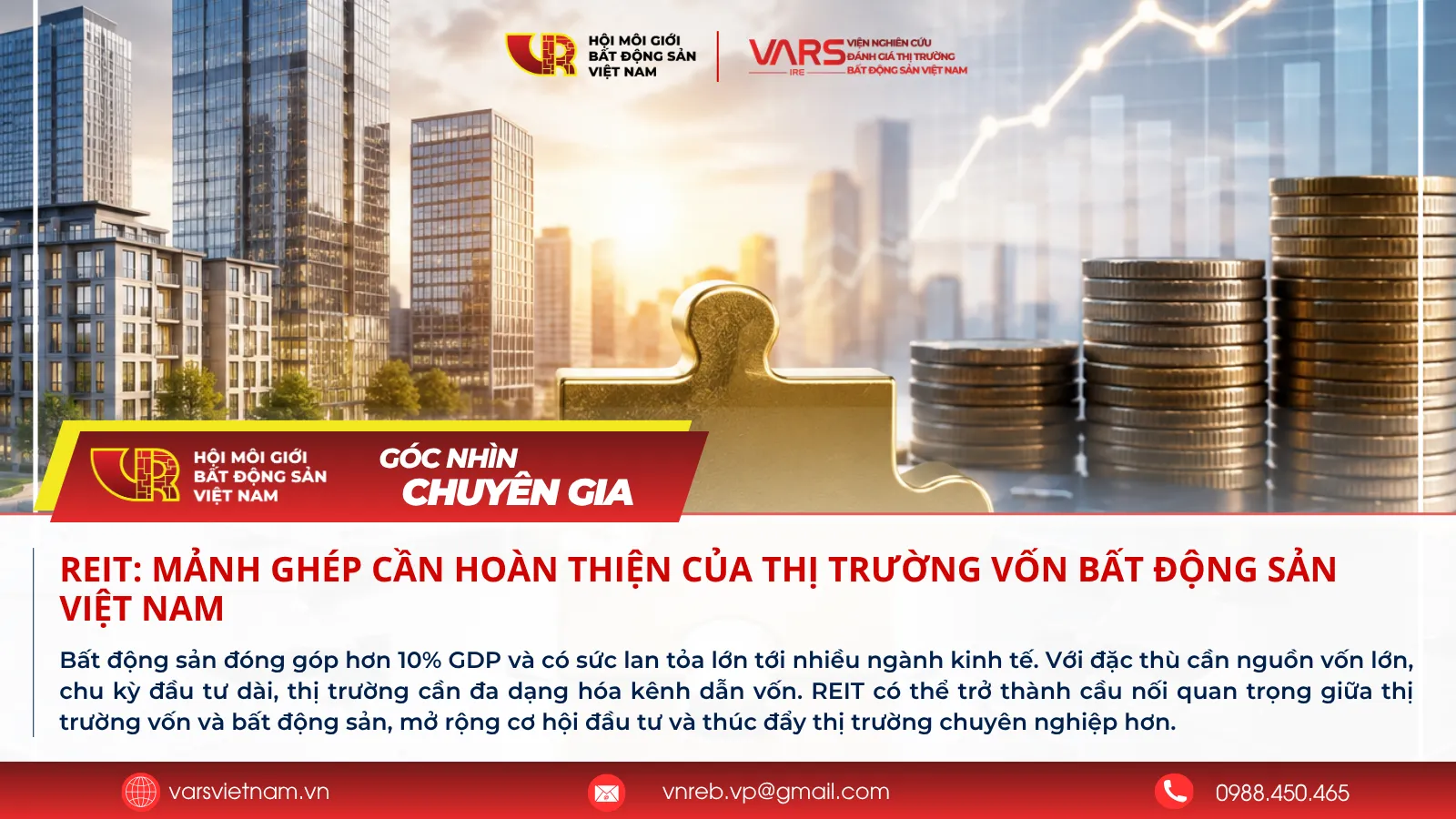 REIT: Mảnh ghép cần hoàn thiện của thị trường vốn bất động sản Việt Nam