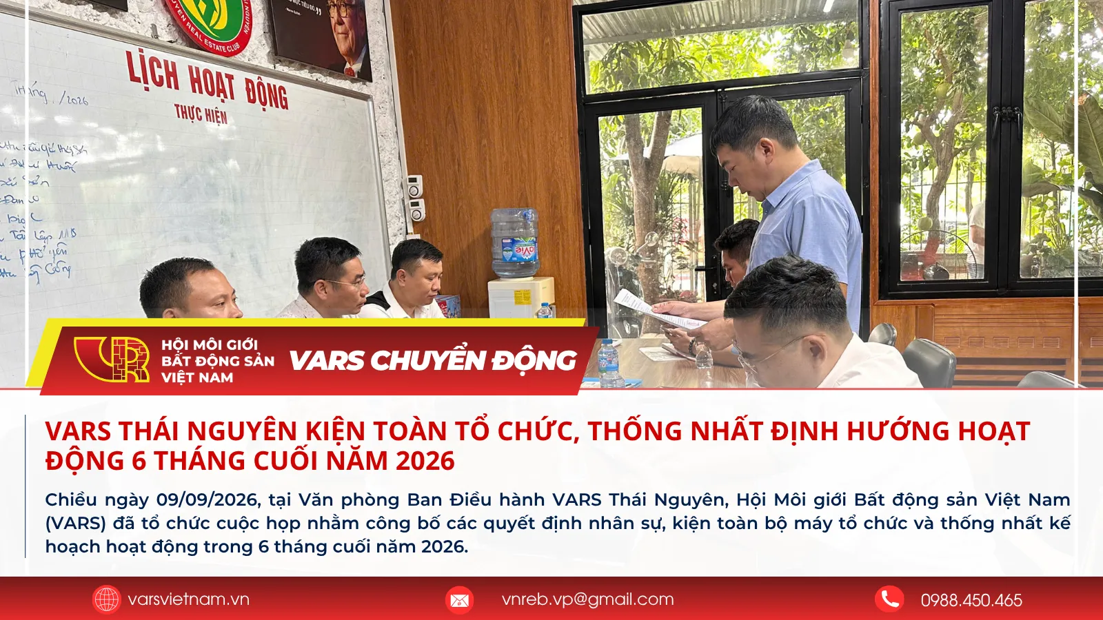 VARS Thái Nguyên kiện toàn tổ chức, thống nhất định hướng hoạt động 6 tháng cuối năm 2026