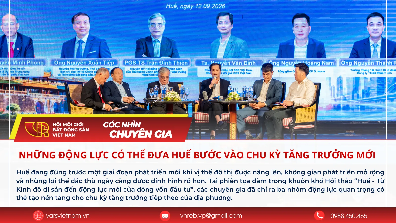 Những động lực có thể đưa Huế bước vào chu kỳ tăng trưởng mới