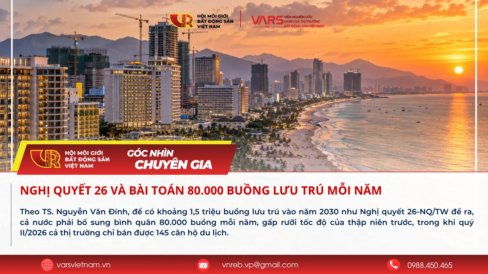 Nghị Quyết 26 Và Bài Toán 80.000 Buồng Lưu Trú Mỗi Năm
