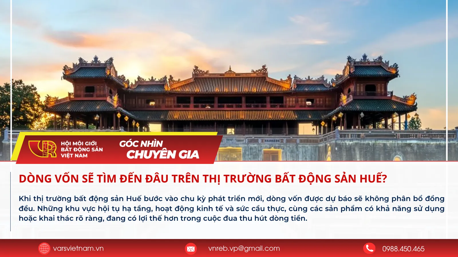 Dòng vốn sẽ tìm đến đâu trên thị trường bất động sản Huế