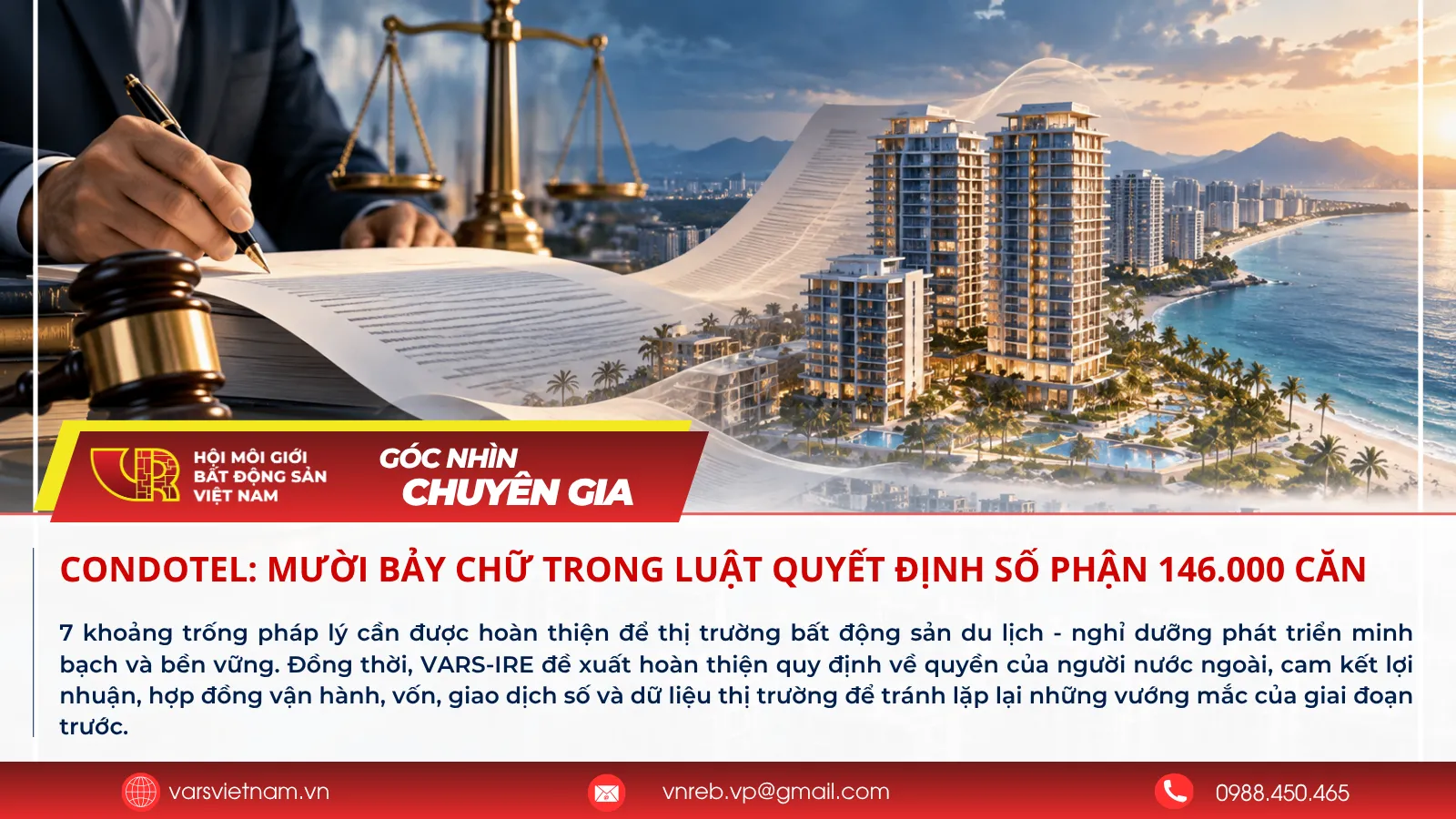 Condotel: Mười bảy chữ trong luật quyết định số phận 146.000 căn