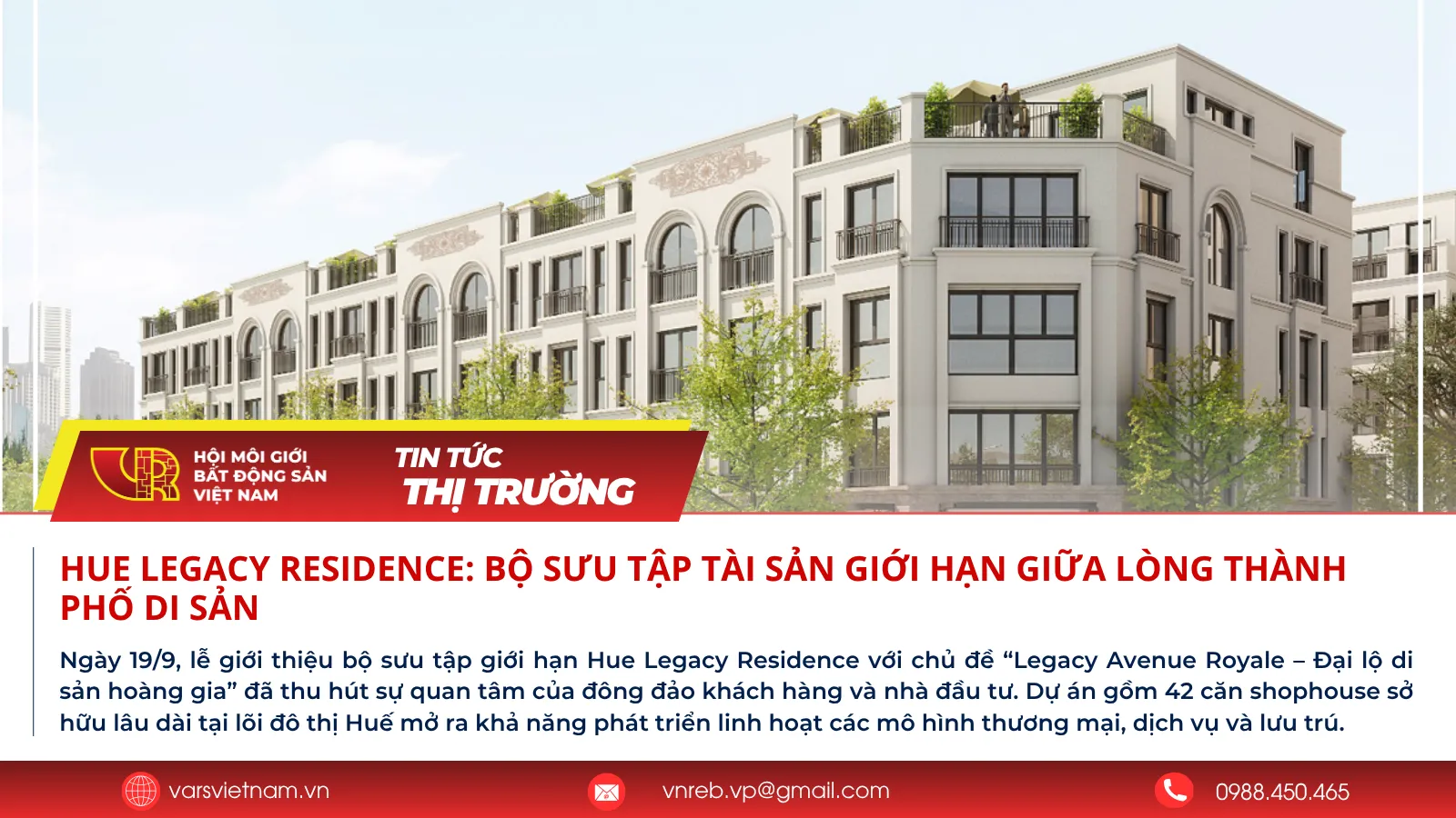 Hue Legacy Residence: Bộ sưu tập tài sản giới hạn giữa lòng thành phố di sản