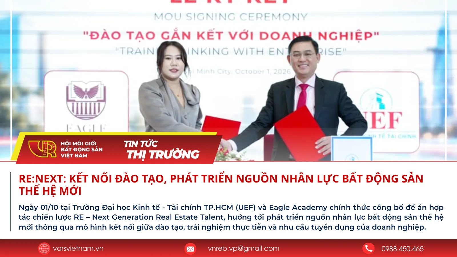 RE:NEXT: Kết nối đào tạo, phát triển nguồn nhân lực bất động sản thế hệ mới