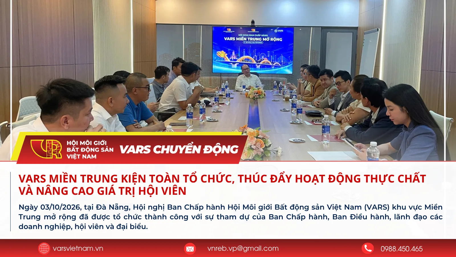 VARS Miền Trung kiện toàn tổ chức, thúc đẩy hoạt động thực chất và nâng cao giá trị hội viên
