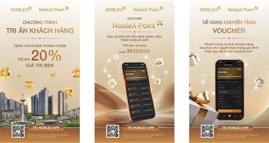 Sunshine Group tung chương trình tri ân lớn nhất từ trước tới nay với voucher NobleX Point cho khách hàng thân thiết
