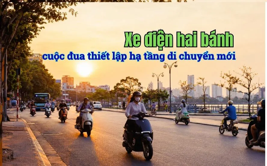Xe điện hai bánh cuộc đua thiết lập hạ tầng di chuyển mới