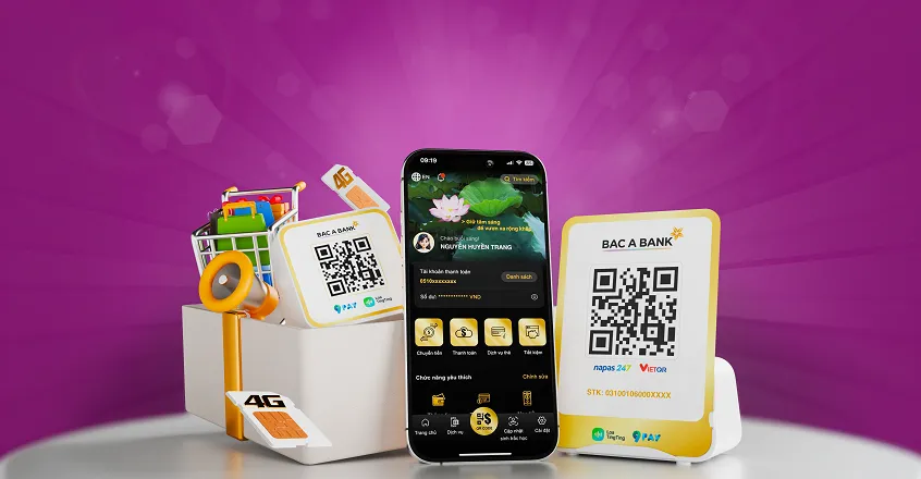 Chương trình ưu đãi hộ kinh doanh - BAC A BANK tặng loa và miễn phí sim 4G
