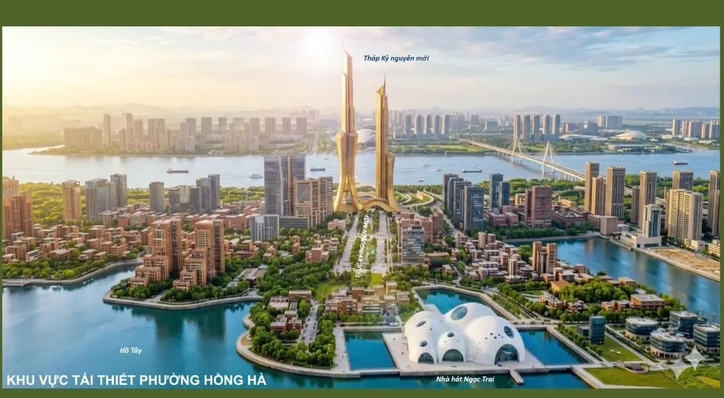 Hà Nội đề xuất Tháp Kỷ nguyên 109 tầng giữa đại đô thị hơn 11.400 ha dọc sông Hồng
