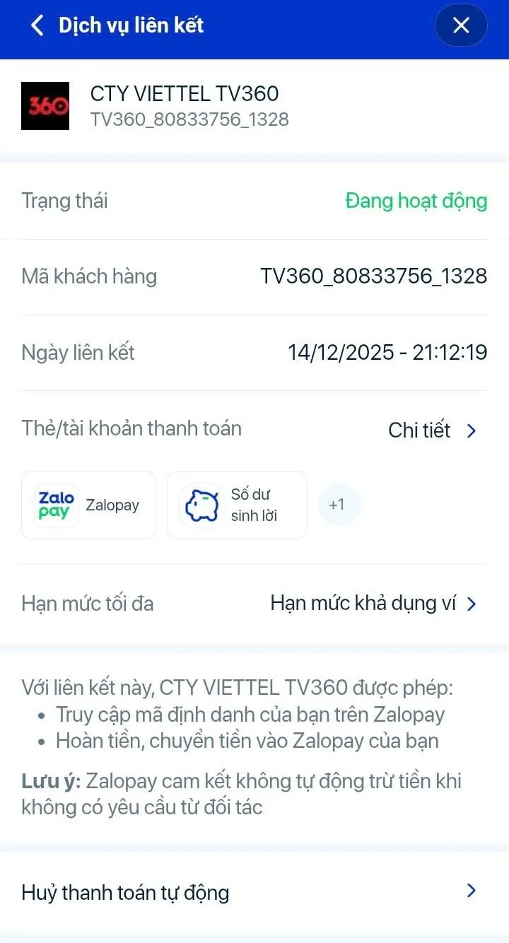 Cảnh giác với các liên kết thanh toán tự động trên ví điện tử