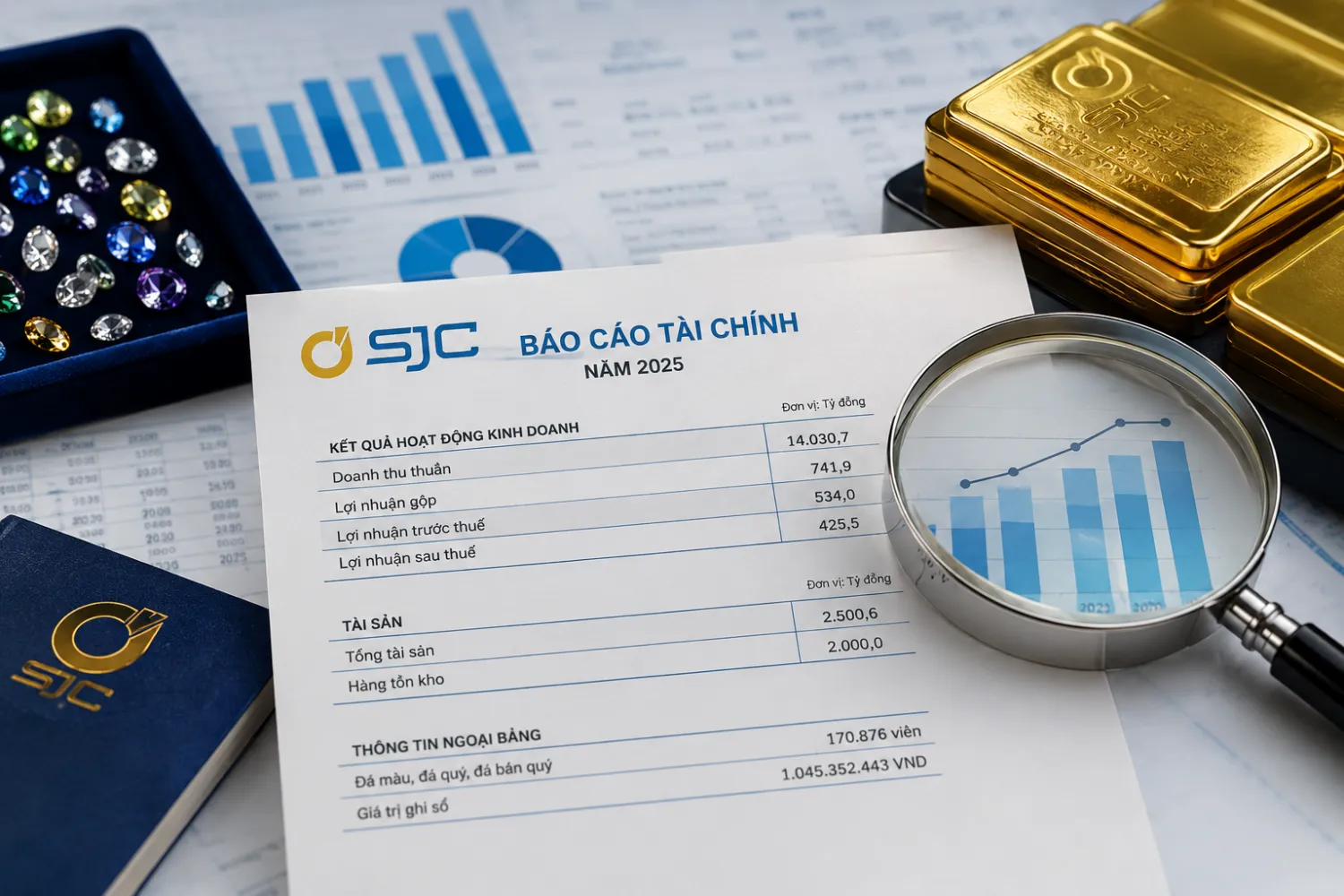 Chi tiết gây chú ý trong báo cáo tài chính SJC: 170.876 viên đá chỉ hơn 1 tỷ đồng