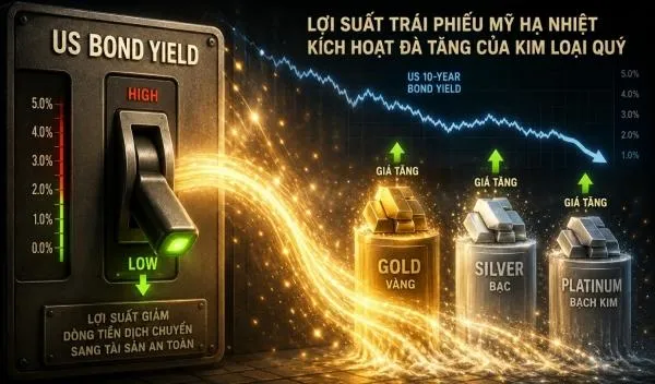 Dòng tiền trở lại, vàng - bạc - bạch kim cùng tăng tốc
