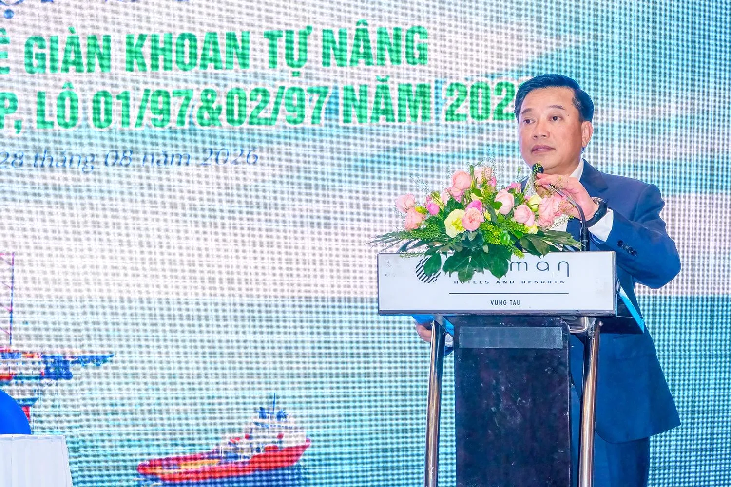 Ông Vũ Việt Hưng – Giám đốc Chi nhánh PVEP-HCM kỳ vọng chương trình khoan sớm sẽ về đích đúng kế hoạch