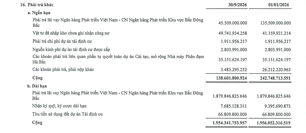 Doanh nghiệp đạm từng thua lỗ báo lãi đậm sau 9 tháng