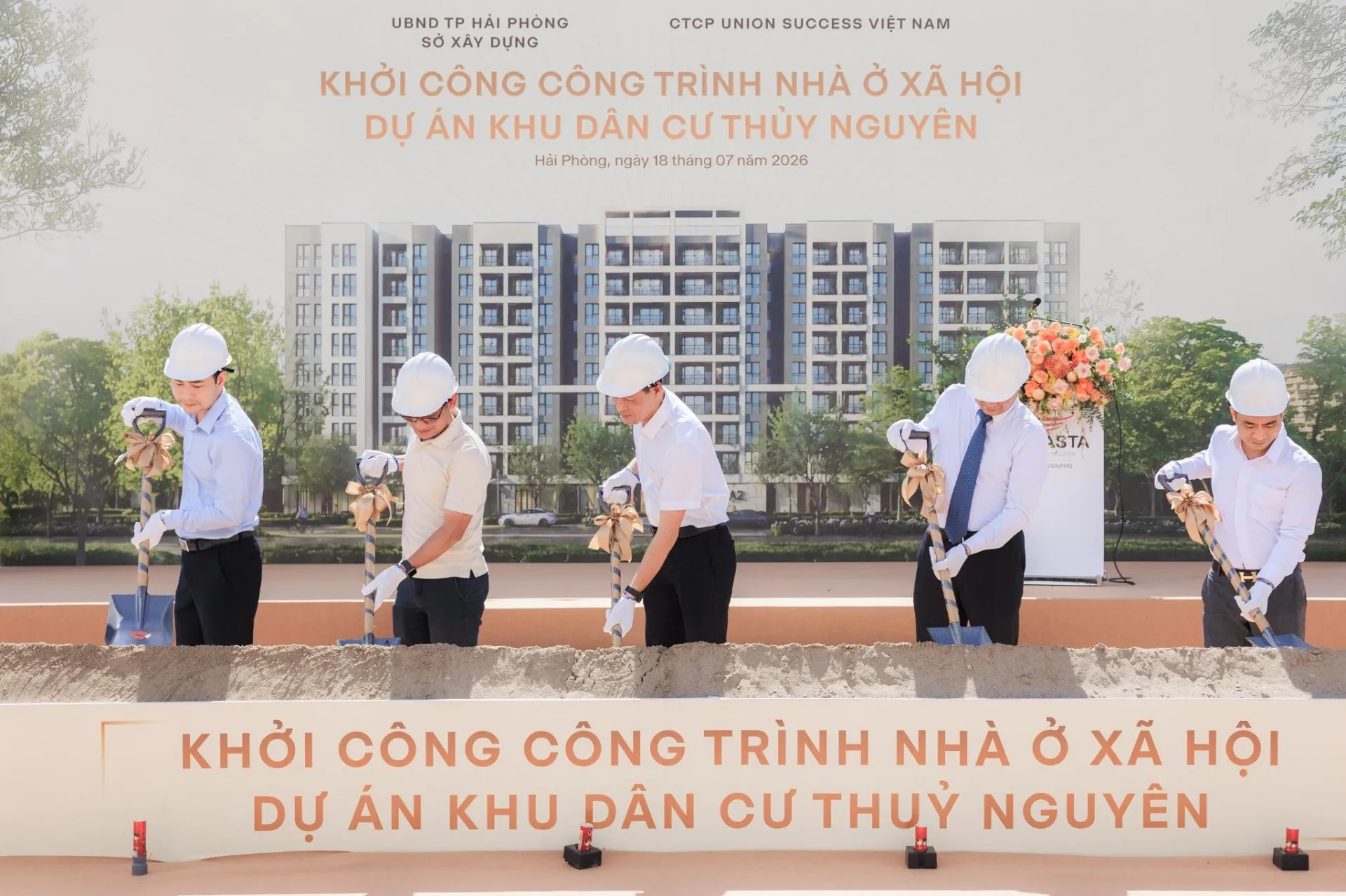 Văn Phú khởi công khu nhà ở xã hội quy mô gần 1.000 căn tại Khu đô thị Vlasta – Thủy Nguyên