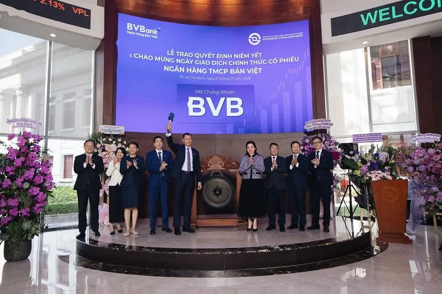 BVBank chính thức niêm yết cổ phiếu BVB trên sàn HoSE mở ra chu kỳ tăng trưởng mới
