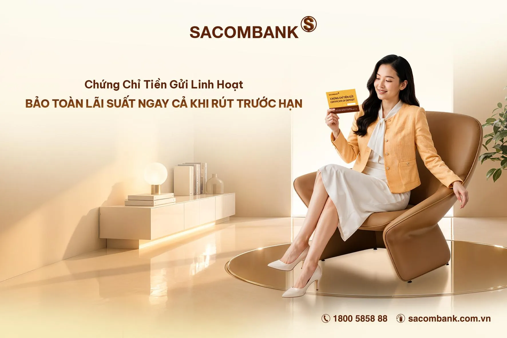 SACOMBANK phát hành Chứng chỉ tiền gửi linh hoạt, gia tăng lợi suất và chủ động nguồn vốn cho khách hàng