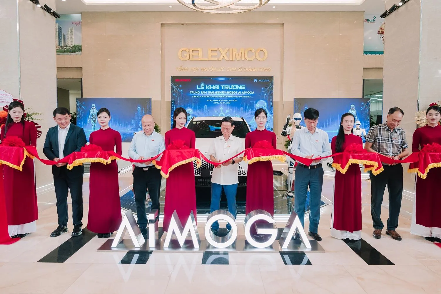 Tập đoàn Geleximco khai trương Trung tâm Trải nghiệm Robot AI AIMOGA