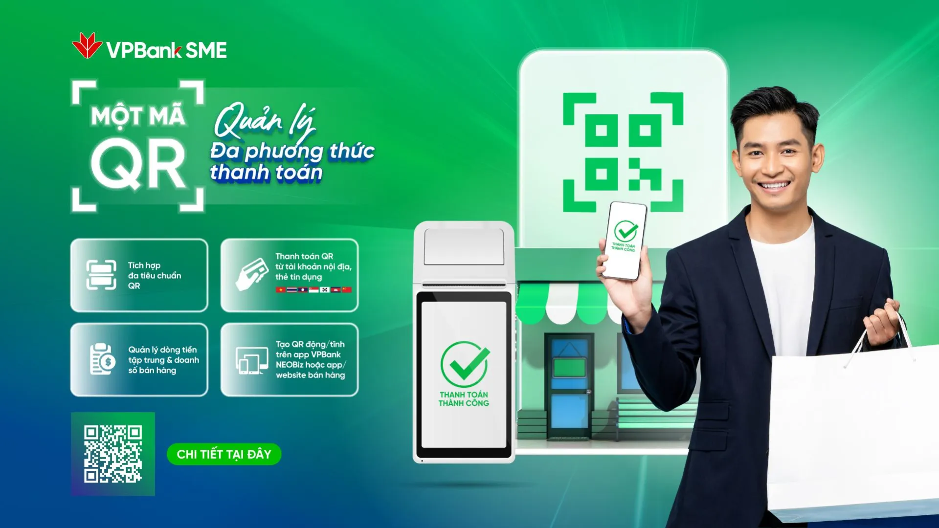 Một mã QR, đa dạng đầu vào: VPBank SME mở cơ hội đón khách quốc tế cho doanh nghiệp Việt