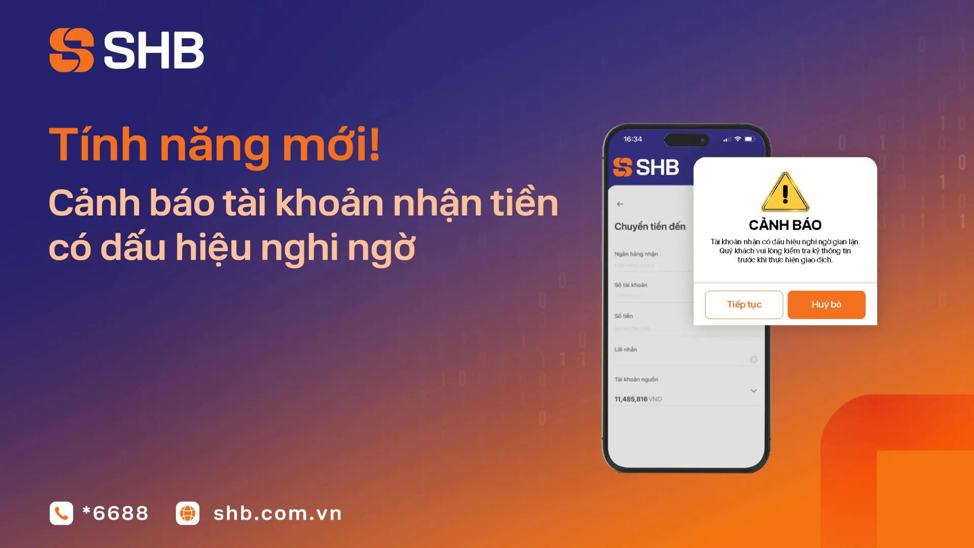 SHB tăng cường lớp bảo vệ trong giao dịch chuyển tiền trực tuyến