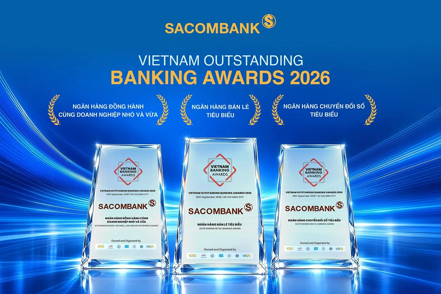 SACOMBANK 'lập hat-trick' giải thưởng nhờ năng lực số và sự thấu hiểu khách hàng