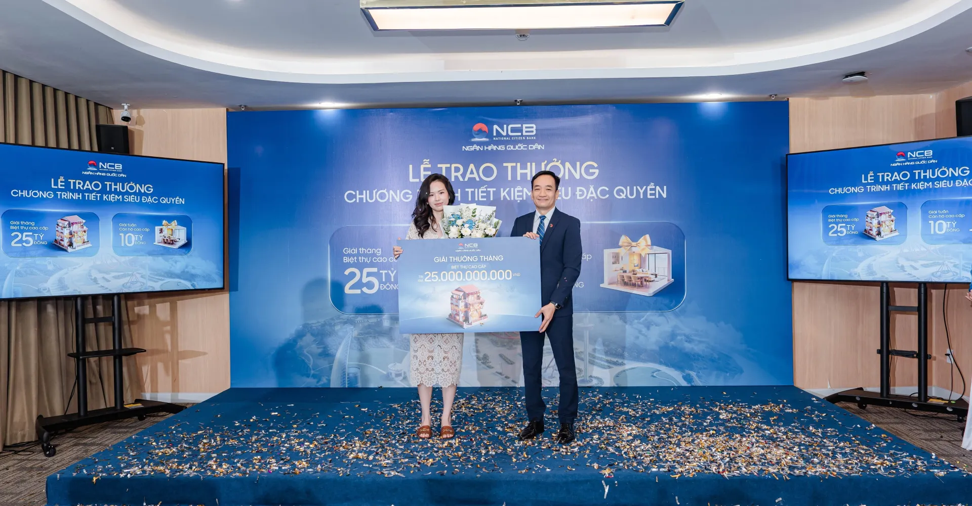 NCB trao giải đặc biệt - 01 biệt thự trị giá 25 tỷ đồng cho KH trúng thưởng