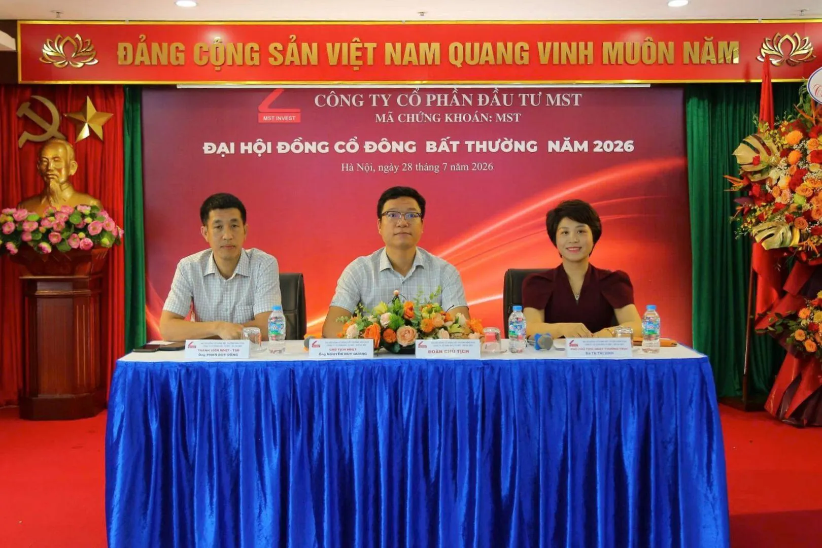 ĐHĐCĐ bất thường 2026 của MST. Ảnh: MST
