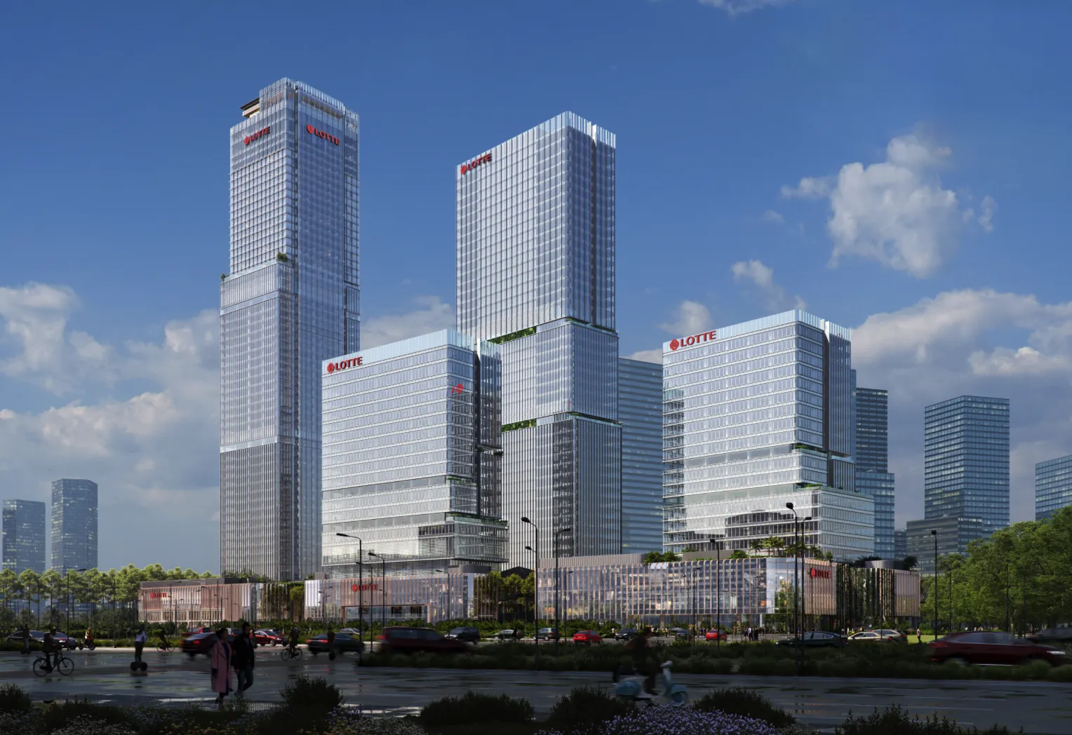 Phối cảnh dự án Lotte Eco Smart City Thu Thiem. Nguồn: Phát Đạt