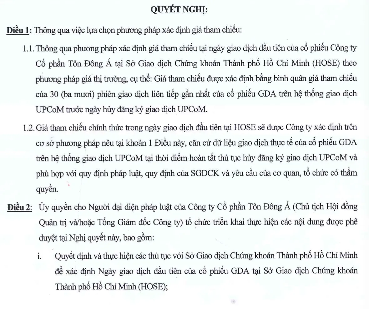 Nguồn: GDA